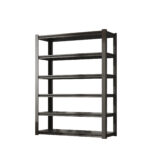 6 Tier Adjustable Metal Shelves in Black,2400 LBS. Heavy Duty Storage Shelves, Garage Shelf Industrial Shelving Units