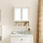 HF 24.75 in. W x 30.25 in. H Rectangular MDF Medicine Cabinet with Mirror,White