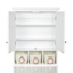 HF 24.75 in. W x 30.25 in. H Rectangular MDF Medicine Cabinet with Mirror,White