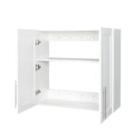 Stackable Wall Mounted Storage Cabinet, 11.81 “D x 31.50″W x 29.92 “H, White