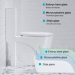 SRB001 12 inch floor-mounted 1-piece 1.1/1.6 GPF Dual Flush Elongated Toilet,Seat Included