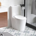 SRB001 12 inch floor-mounted 1-piece 1.1/1.6 GPF Dual Flush Elongated Toilet,Seat Included