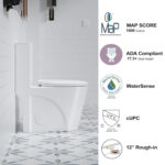 SRB001 12 inch floor-mounted 1-piece 1.1/1.6 GPF Dual Flush Elongated Toilet,Seat Included