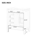 BY 29.52 in. Bath Vanity Cabinet without Top Unassembled,with 2 Doors,3 Drawers