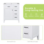 BY 29.52 in. Bath Vanity Cabinet without Top Unassembled,with 2 Doors,3 Drawers
