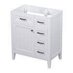 BY 29.52 in. Bath Vanity Cabinet without Top Unassembled,with 2 Doors,3 Drawers