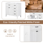 BY 35.5 in. Bath Vanity Cabinet without Top Unassembled,with 2 Doors,3 Drawers