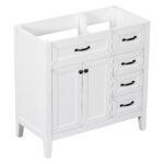 BY 35.5 in. Bath Vanity Cabinet without Top Unassembled,with 2 Doors,3 Drawers