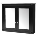 MS 36 in. W x 28.7 in. H Rectangular MDF Medicine Cabinet with Mirror