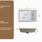 HE Undermount Rectangular Bathroom Sink in Milk White Ceramic