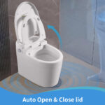NB Elongated Bidet Toilet 1.28 GPF in White with Auto Open/Close Cover, Heated Seat, Rear Wash, Lady Wash, Massage Wash
