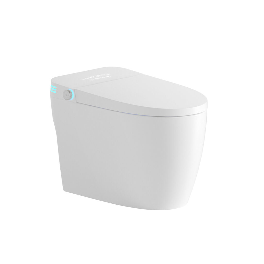 NB Elongated Bidet Toilet 1.28 GPF in White wit...