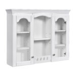 MS 35.27 in. W x 28 in. H Medium Rectangular White MDF Surface Mount Medicine Cabinet without Mirror