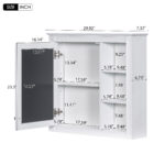 MS  29.92 in. W x 28.00 in. H Rectangular MDF Medicine Cabinet with Mirror