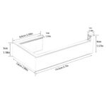 1-Pack FLG Wall-Mount Toilet Paper/Towel Holder in Matte Black