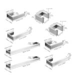 FLG 8-Piece Bath Hardware Set with Mounting Hardware in Brushed Nickel,including Paper/Towel Holder