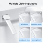 W37 Bidet Toilet 1.0/1.27 GPF in White+gray with Auto Open/Close lid,temperature heating seat