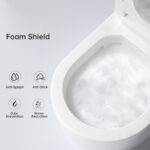 W37 Bidet Toilet 1.0/1.27 GPF in White+gray with Auto Open/Close lid,temperature heating seat