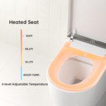 W37 Bidet Toilet 1.0/1.27 GPF in White+gray with Auto Open/Close lid,temperature heating seat