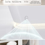 W37 Bidet Toilet 1.0/1.27 GPF in White+gray with Auto Open/Close lid,temperature heating seat