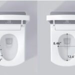 W37 Bidet Toilet 1.0/1.27 GPF in White+gray with Auto Open/Close lid,temperature heating seat