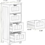 CL White MDF Freestanding Linen Cabinet