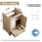 HE Ready to Assemble Bath Vanity Cabinet without Top