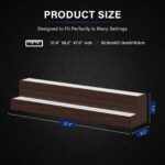 CH Engineered Wood Bar Shelves,LED Lighted Liquor Bottle Display Shelf