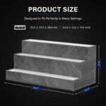 CH Engineered Wood Bar Shelves,LED Lighted Liquor Bottle Display Shelf