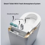 BW Contemporary Elongated Bidet Toilet 1.28 GPF with Auto Flush, Auto Open/Close,Heated Seat