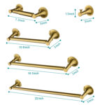 WZ 6-Piece Bath Hardware Set with Mounting Hardware,Made of Brass