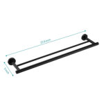 WZ 23.6 in. Wall Mounted Double Towel Bar