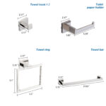SSW 5-Piece Bath Hardware Set with Mounting Hardware