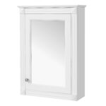 MS 20 in. W x 27.8 in. H Rectangular Solid Wood+MDF Medicine Cabinet with Mirror