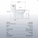 SRB003 12 inch floor-mounted 1-piece Elongated Toilet in Glossy White Seat Included