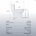 SRB003 12 inch floor-mounted 1-piece Elongated Toilet in Glossy White Seat Included