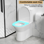 SRB005 12 inch floor-mounted 1-piece 1.1/1.6 GPF Dual Flush Elongated Toilet in Glossy White Seat Included