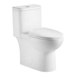 SRB006 12 inch floor-mounted 1-piece 1.1/1.6 GPF Dual Flush Elongated Toilet Seat Included,Tornado Flush