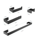 WZ 4-Piece Bath Hardware Set with Mounting Hardware,including towel bar