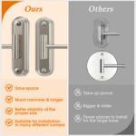 Modern 17.4 in. W x 14.4 in. H Round without Light Telescoping Wall Bathroom Makeup Mirror in Nickel, Rectangular Base