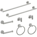 FLG 8-Piece Bath Hardware Set with Mounting Hardware,including towel ring