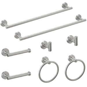 FLG 8-Piece Bath Hardware Set with Mounting Hardware,including towel ring