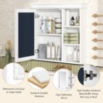 MS 30.07 in. W x 28.74 in. H Rectangular MDF Medicine Cabinet with Mirror