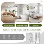 MS 29.52 in. W x 28.74 in. H Rectangular MDF Medicine Cabinet with Mirror