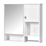 MS 29.52 in. W x 28.74 in. H Rectangular MDF Medicine Cabinet with Mirror
