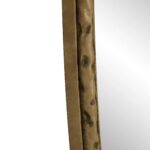 Retro and Nostalgic 25.6 in. W x 39.4 in. H Oval Thin Framed Wall Mount Bathroom Vanity Mirror in Gold